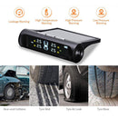 Solar Car TPMS LCD Auto Tire Tyre Pressure Monitoring System w/4 External Sensor