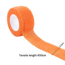 Self Adhesive Wrap Elastic Bandage Cross Stitch Finger Protector (Orange)