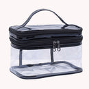 Women Transparent PVC Waterproof Large Cosmetic Bag Waterproof Cosmetic Pouch