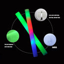 Dark Light up Colorful Flashing LED Foam Stick Cheer Tube Glow Sticks RGB LED