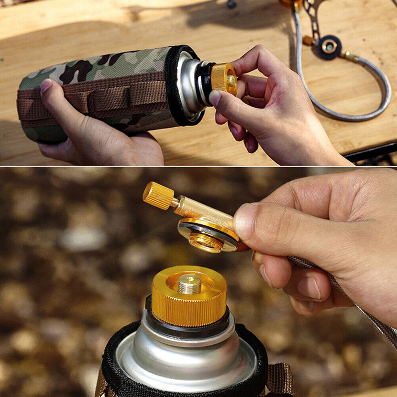 Aluminum Alloy Stove Adapter Conversion Head Portable Butane Furnace Connec