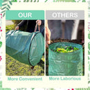 4 X Heavy Duty Garden Waste Bag Waterproof Refuse Sack Bin For Leaves Grass Z2O1