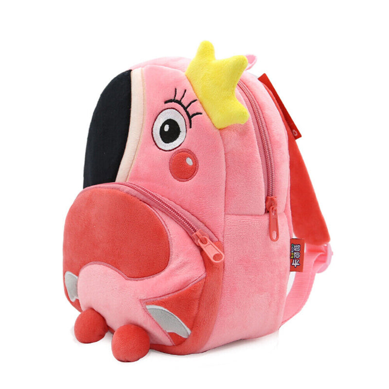 #A Cartoon Animal Backpack Student Children Plush School Bag Travel Bookbags Lov