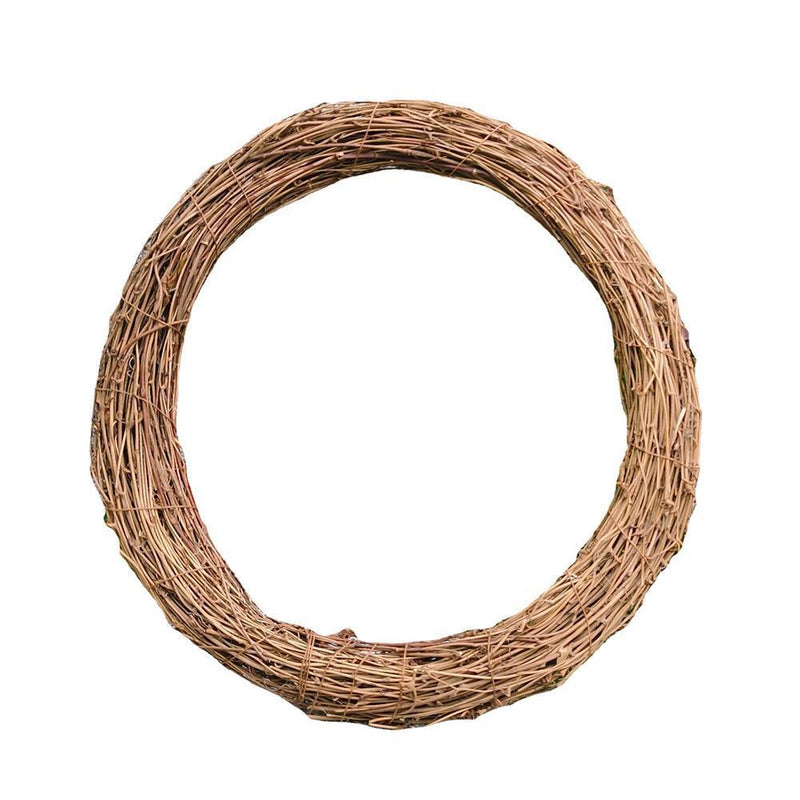 3pcs 20cm Rattan Ring Artificial Flowers Dried Plants Garland Wreath