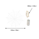 Halloween Props LED Spider Web Outdoor Party Light Up Cobweb Lighting Decor N`