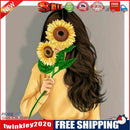5D Diamond Painting Kit Sunflower Girl Full Round Drill DIY Mosaic Picture