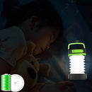 Solar Powered Rechargeable Collapsible LED Lanterns Emergency Camping Flashli