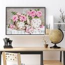 DIY Cross Stitch Full Embroidery Kit Printed Flower Household Accessories Gift