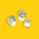 Clothes Crazy Plant Lady Enamel Pins Custom Lapel Pin Potted Plant Badge