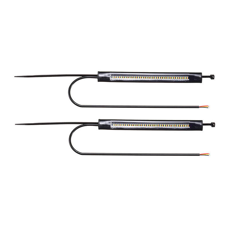 2pcs 36LED Motorcycle Turn Signal Light Strip Fork Strip Lamp Bar Accessories