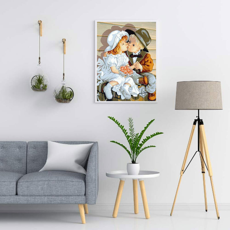 5D DIY Diamond Painting Kits Full Round Drill Boy Girl Mosaic Mural Decor