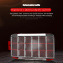 2 Layer Fishing Hook Lures Bait Box Waterproof Fishing Tackle Case (Red) Newly