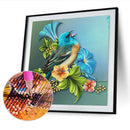 5D DIY Full Round Drill Diamond Painting Bird Flower Mosaic Rhinestone Draw