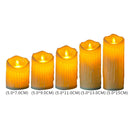 Flameless LED Tealight Flickering Wedding Home Party Candles Light (5x15cm)