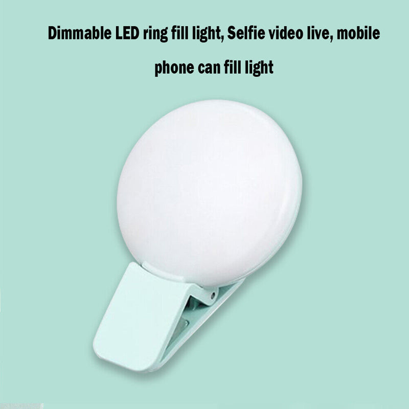 Phone LED Fill Lights Adjustable Selfie Light Portable Live Lamp USB Charging