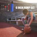 10pcs 6"" Bicycle Tire Type Ball Pump Air Inflator w/Gas Needle Nozzle Tube