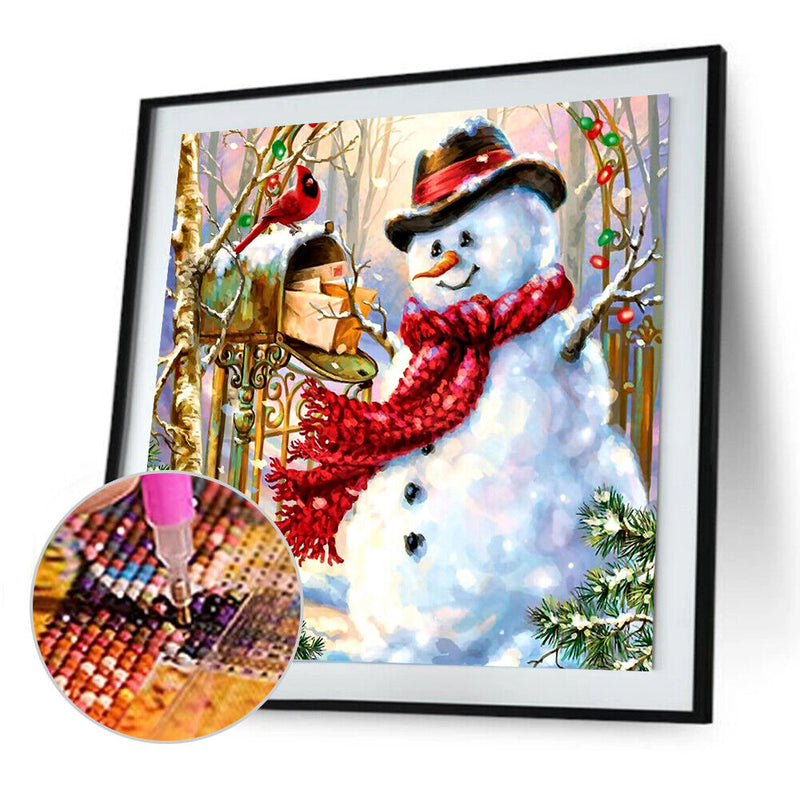 5D DIY Full Drill Diamond Painting Christmas Snowman Cross Stitch (B1450) Newly