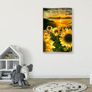 Sunset Flower Full Round Drill 5D Mosaic Diamond Painting Picture of Rhinestone
