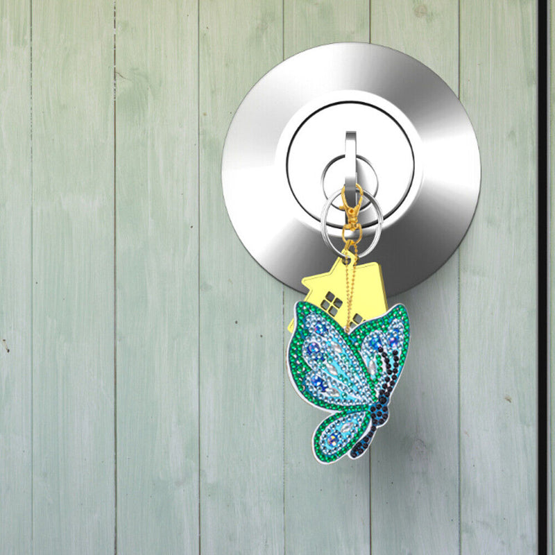 Calf 5D Diamond Painting Keychain Slap Luminous DIY Bag Pendant (dsk009)