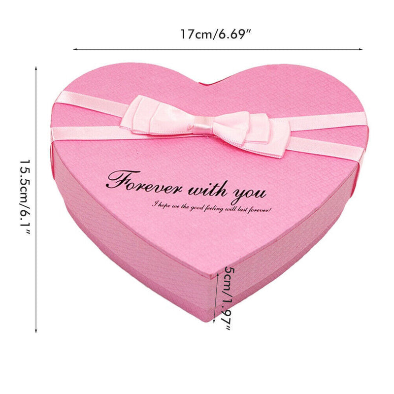 10Pcs Rose Bath Soap Flower Petal Heart Box For Wedding Valentine's Day Gift