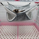 Small Animal Hammocks Warm Plush Bunkbed Pet Hideout Crystal (Grey M) Newly