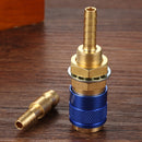 6mm Water Cooled Gas Adapter M6 Welding Torch Quick Hose Connector (Blue) Newly