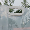 5pcs 5L Portable Outdoor Water Bag Foldable Camping Picnic Carrier (Clear) Newly