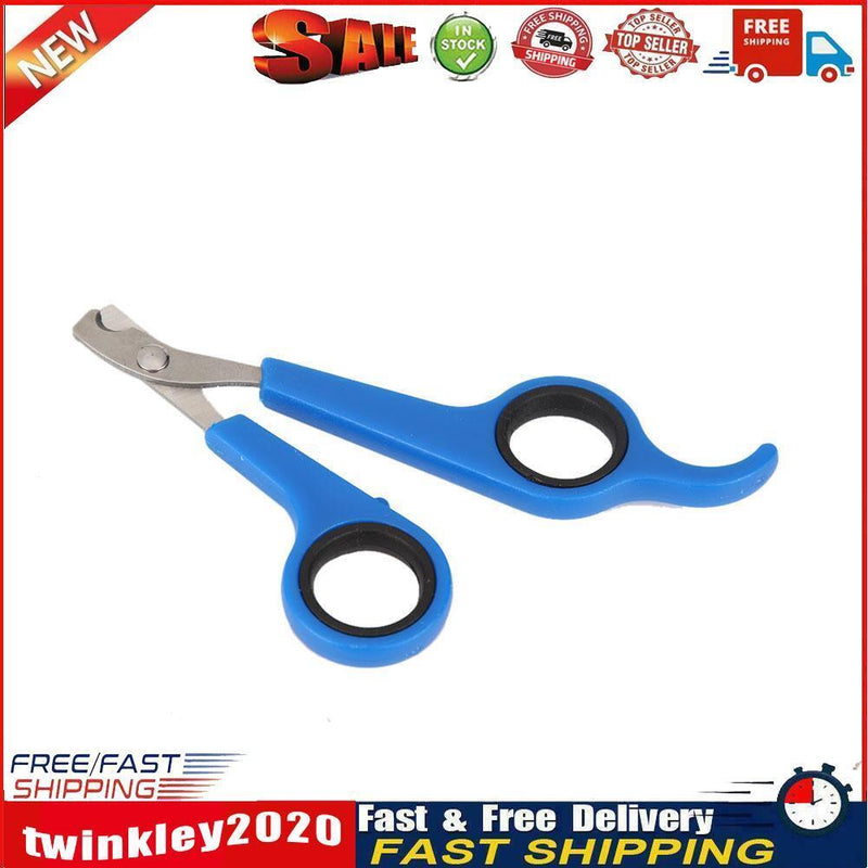 Pet Nail Toe Clipper Scissors Stainless Steel Dog Claw Cutter(Blue Black) Newly