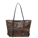 Rucksack Lady Handbag Large Capacity Zebra Leopard Crossbody Bag Leather Bags