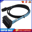1m Mini SAS 36P SFF-8087 to 4 SAS 29P SFF-8482 Cable with 15P SATA Power