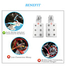 2pcs Car Audio Battery Terminal Connectors Positive Negative Battery Clamps