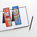 2pcs Special Shaped Drill Diamond Leather Tassel Bookmark DIY Art (SQ16) Newly