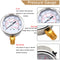 Stainless Steel Hydraulic Fluid Pressure Gauge Tester Meter 0-3500PSI US Thread