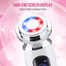 Facial Massager LED light therapy Vibration Hot Cool Treatment Skin Care.