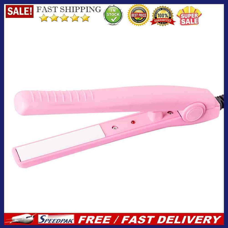 Dual Hair Straightening Corrugated Irons Mini Hair Straightener Curler Flat Iron