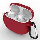 Silicone Earbuds Protective Case w/ Hook for Beats Studio Buds (Burgundy) Newly
