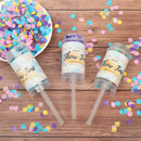 Birthday Festival Supplies Hand held Confetti Poppers Mini Push Confetti Tube