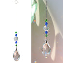 Crystal Glass Clear Chandelier Pendant Faceted Prism Part Hanging Decor G) Newly