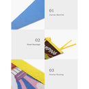 Camping Tent Bunting Pennant Outdoor Scene Layout Triangle Hanging Flag (C)