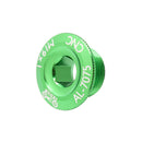 MUQZI CNC MTB Road Bike M19 Crank Cover Screws Crankset Bolt Cap (Green) Newly