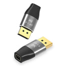 8K 60Hz Mini DP to DP Adapter 4K 144Hz Bi-Directional Male to Female Converter