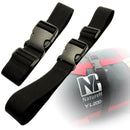 Black Small Travel Luggage Straps Short Adjustable Suitcase Belt Buckle Z5X0