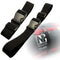 Black Small Travel Luggage Straps Short Adjustable Suitcase Belt Buckle Z5X0