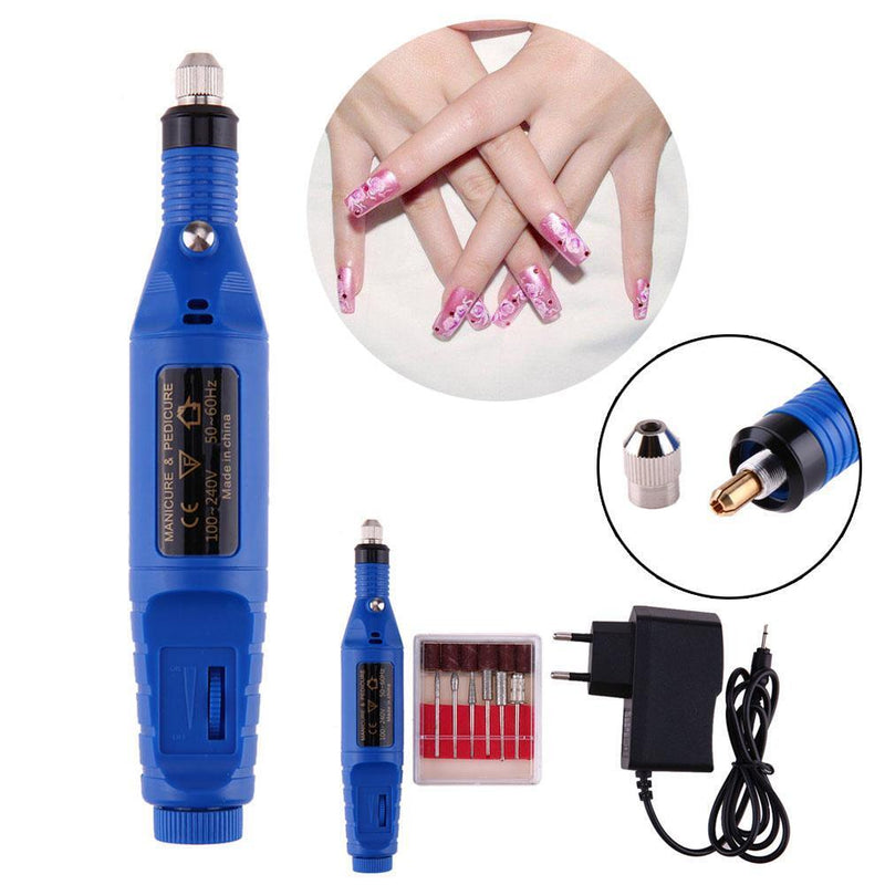 NELLNISSA Electric Nail File Tool Set 6 Bit Grinder Toenail Boh