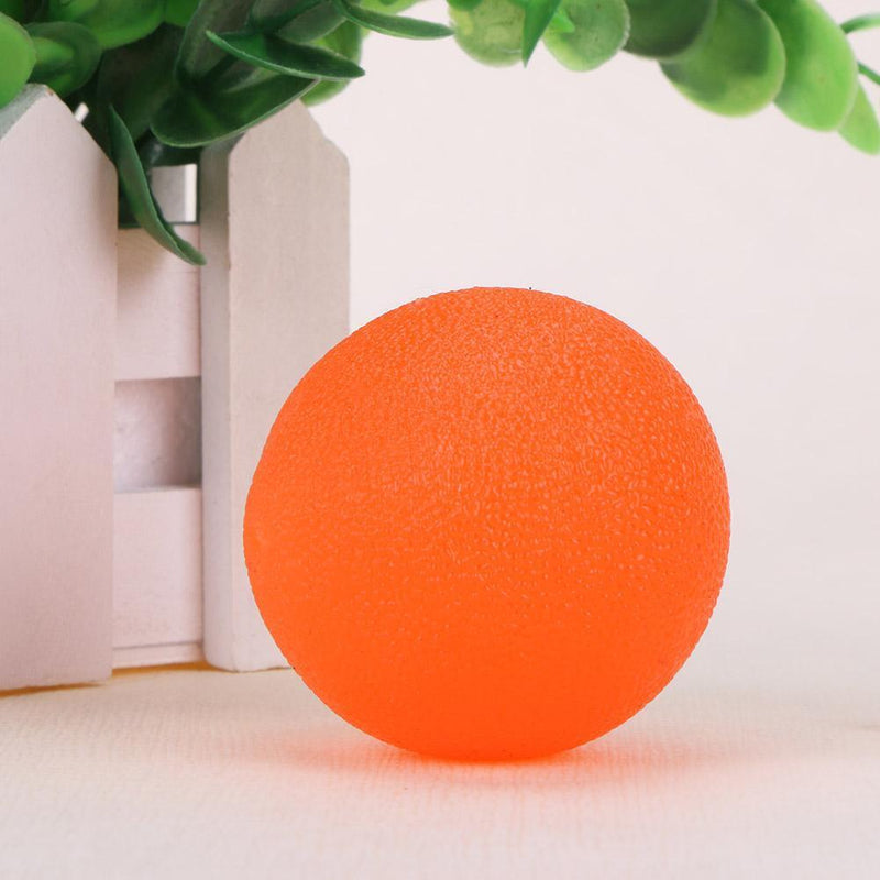 Hand Grip Muscle Power Train Jelly Fitness Finger Exerciser Ball(Orange)