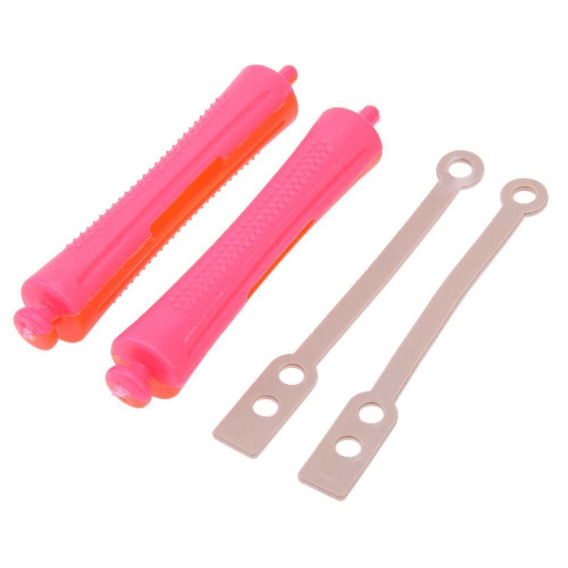 12pcs Perm Bar Rubber Band Hair Curler Hairdressing Tool(Random Color/6