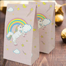 12pcs Horse Rainbow Paper Gift Bag Baby Shower Birthday Party Candy Box