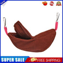 Warm Banana Hamster Hammock Hang Cage Pet Birds Sleeping Nest House (Brown)