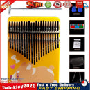 17-Key Cute Mahogany Kalimba Portable Finger Thumb Piano Musical (Yellow) Newly