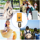 #A Summer Hat Clips on Bag Travel Hat Keeper Holder PU Backpack Luggage Duck Cli